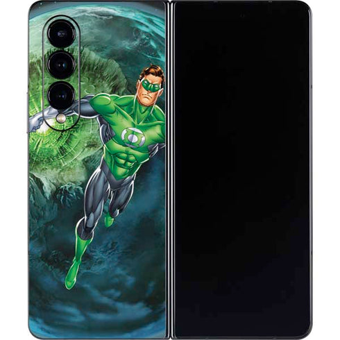 DC Comics Green Lantern Action Pose in Space Galaxy Z Fold4 5G Skin